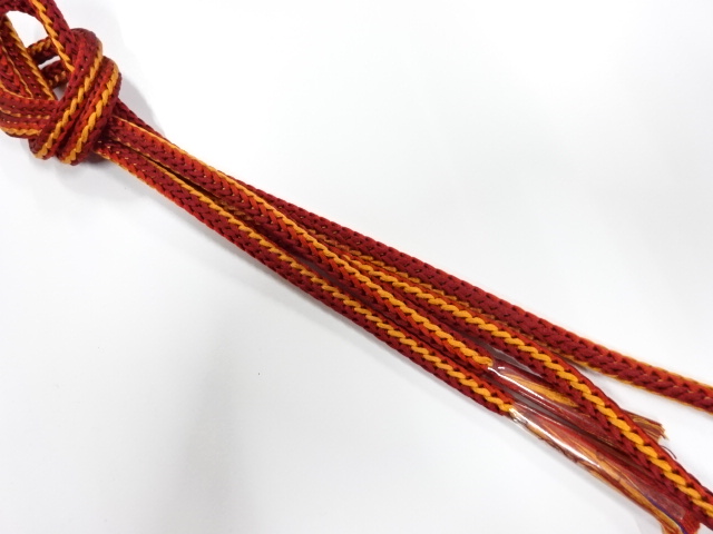 未使用品　正絹　手組帯締め